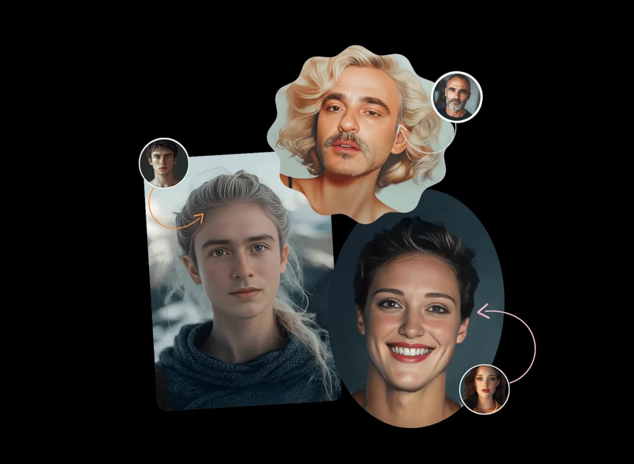 how to gender swap a photo using AI