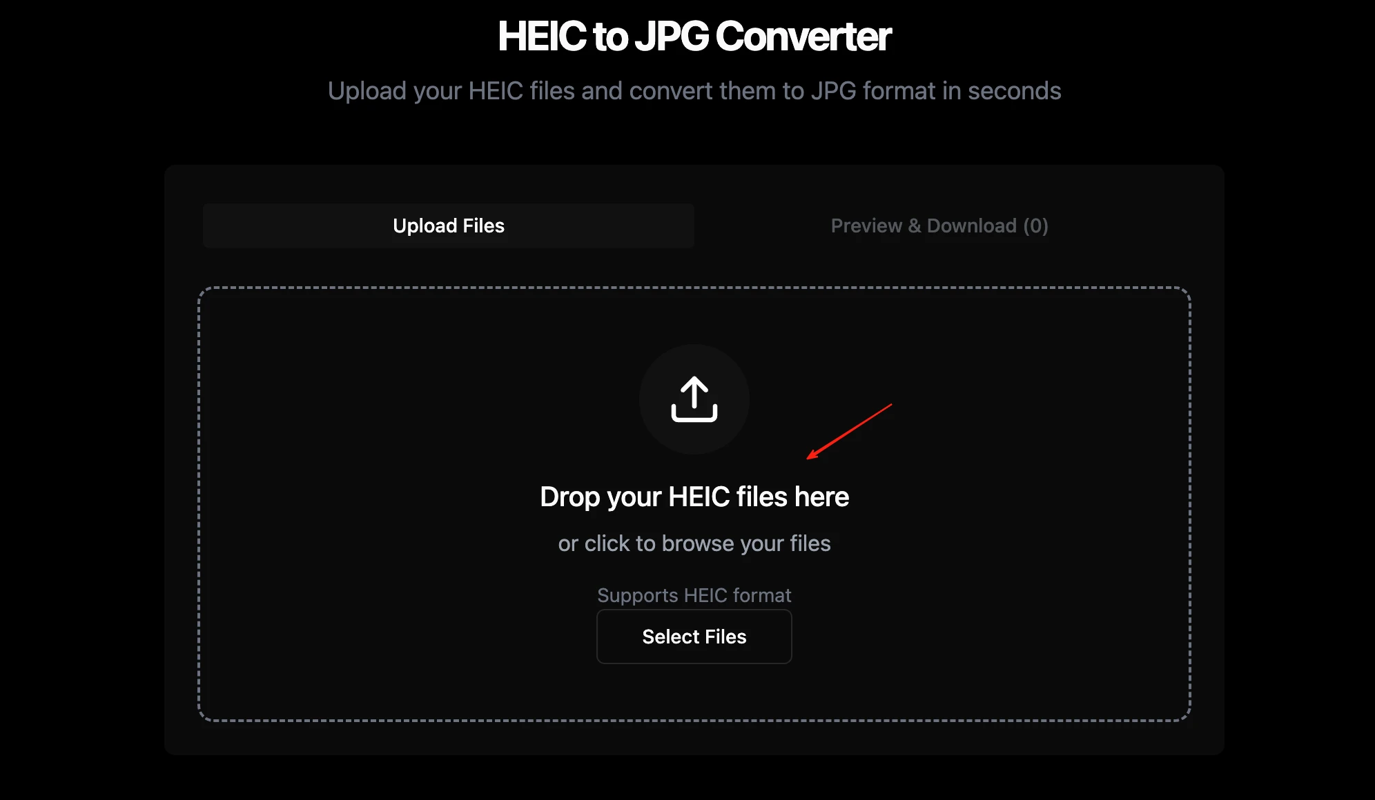 Repeat conversion process with new HEIC files