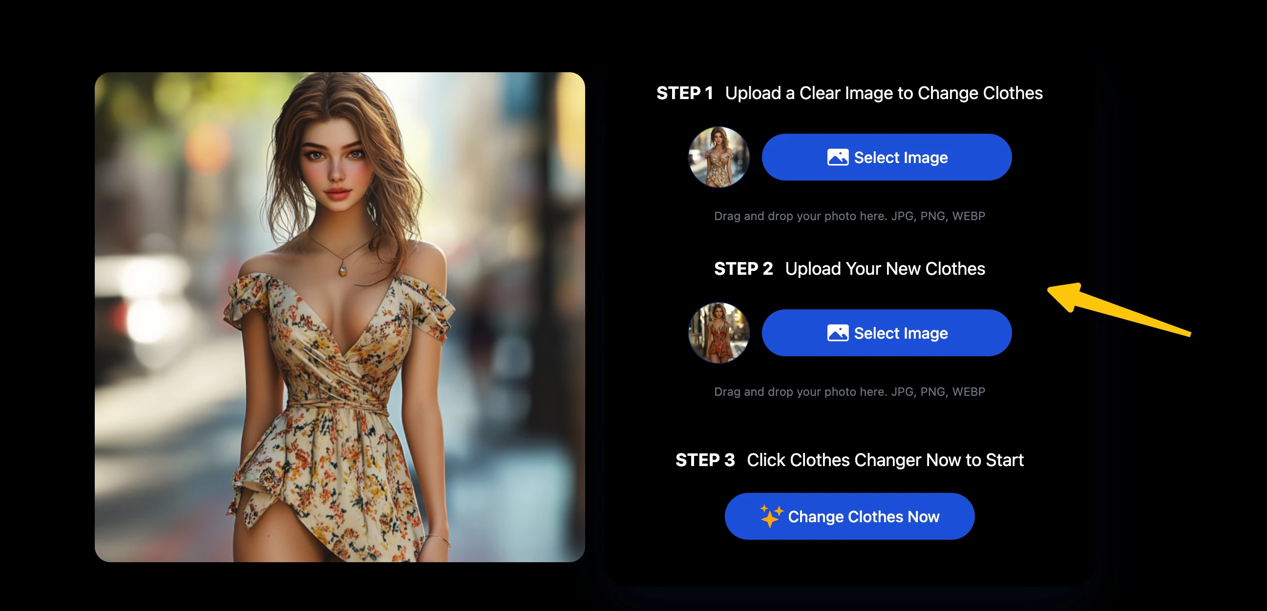 Step 3 select your outfit